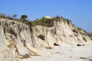 Beach erosion florida beach
